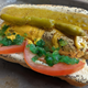 gold leaf covered chicago dog